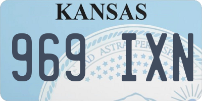 KS license plate 969IXN