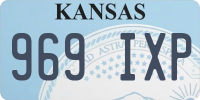 KS license plate 969IXP