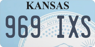 KS license plate 969IXS