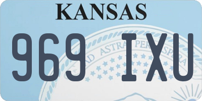 KS license plate 969IXU