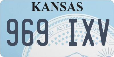KS license plate 969IXV