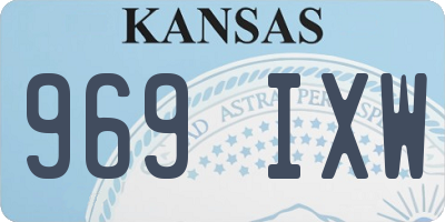 KS license plate 969IXW