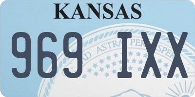 KS license plate 969IXX