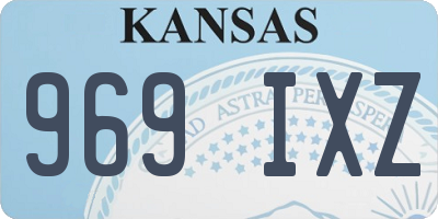 KS license plate 969IXZ