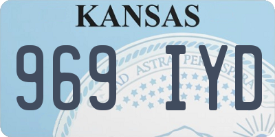 KS license plate 969IYD