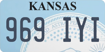 KS license plate 969IYI