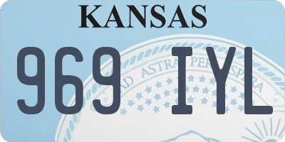 KS license plate 969IYL