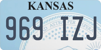 KS license plate 969IZJ