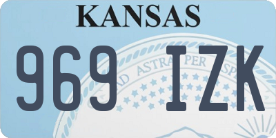 KS license plate 969IZK