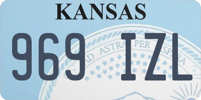 KS license plate 969IZL