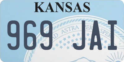 KS license plate 969JAI