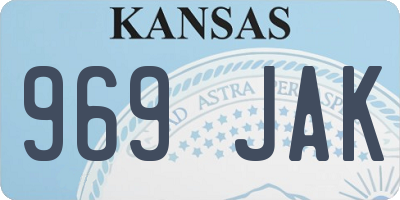 KS license plate 969JAK