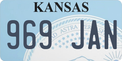 KS license plate 969JAN
