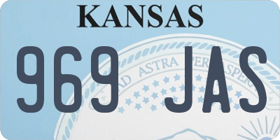 KS license plate 969JAS