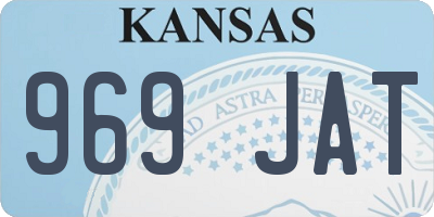 KS license plate 969JAT