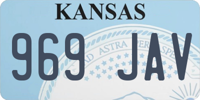 KS license plate 969JAV