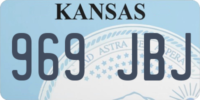 KS license plate 969JBJ