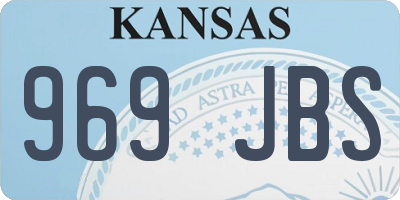 KS license plate 969JBS