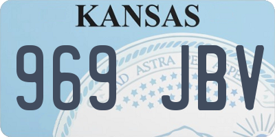 KS license plate 969JBV