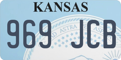 KS license plate 969JCB