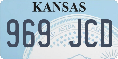 KS license plate 969JCD