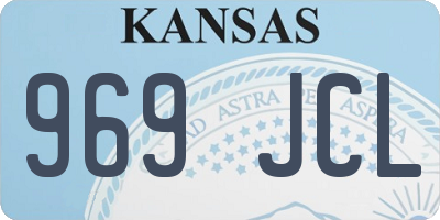 KS license plate 969JCL