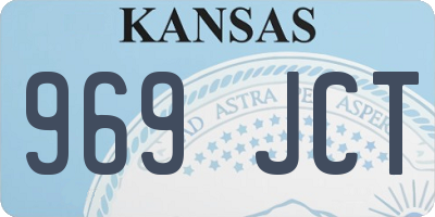 KS license plate 969JCT