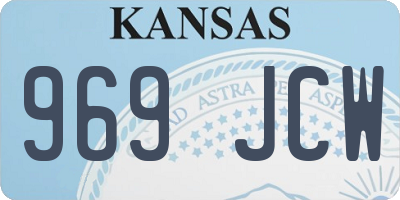 KS license plate 969JCW