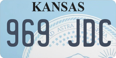 KS license plate 969JDC