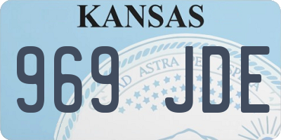 KS license plate 969JDE