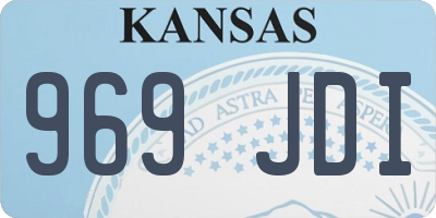 KS license plate 969JDI