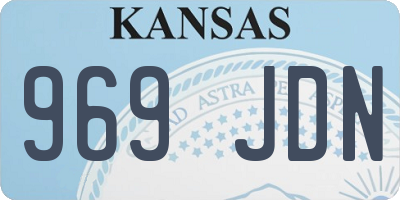 KS license plate 969JDN