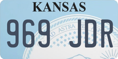 KS license plate 969JDR