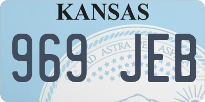 KS license plate 969JEB