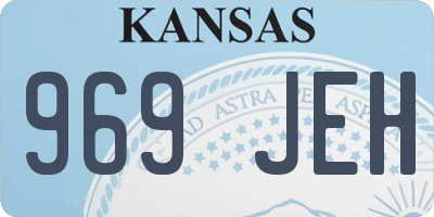 KS license plate 969JEH