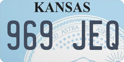 KS license plate 969JEQ