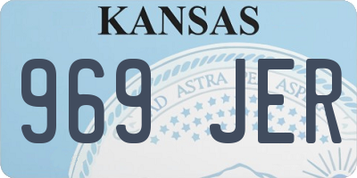 KS license plate 969JER