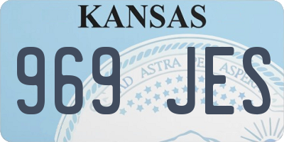 KS license plate 969JES