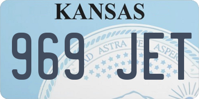 KS license plate 969JET
