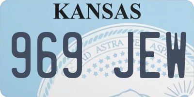 KS license plate 969JEW