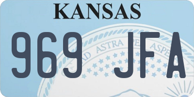 KS license plate 969JFA