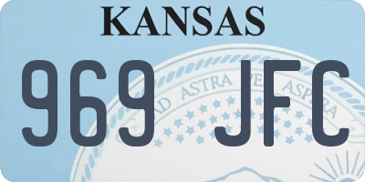 KS license plate 969JFC