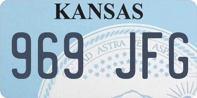 KS license plate 969JFG