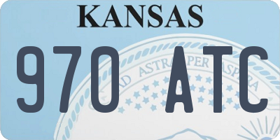 KS license plate 970ATC