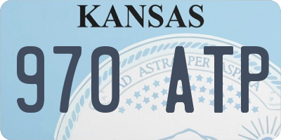 KS license plate 970ATP