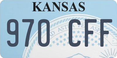 KS license plate 970CFF