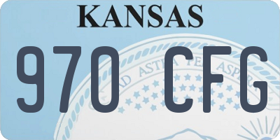 KS license plate 970CFG