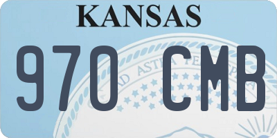 KS license plate 970CMB