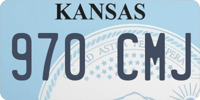 KS license plate 970CMJ