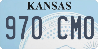 KS license plate 970CMO